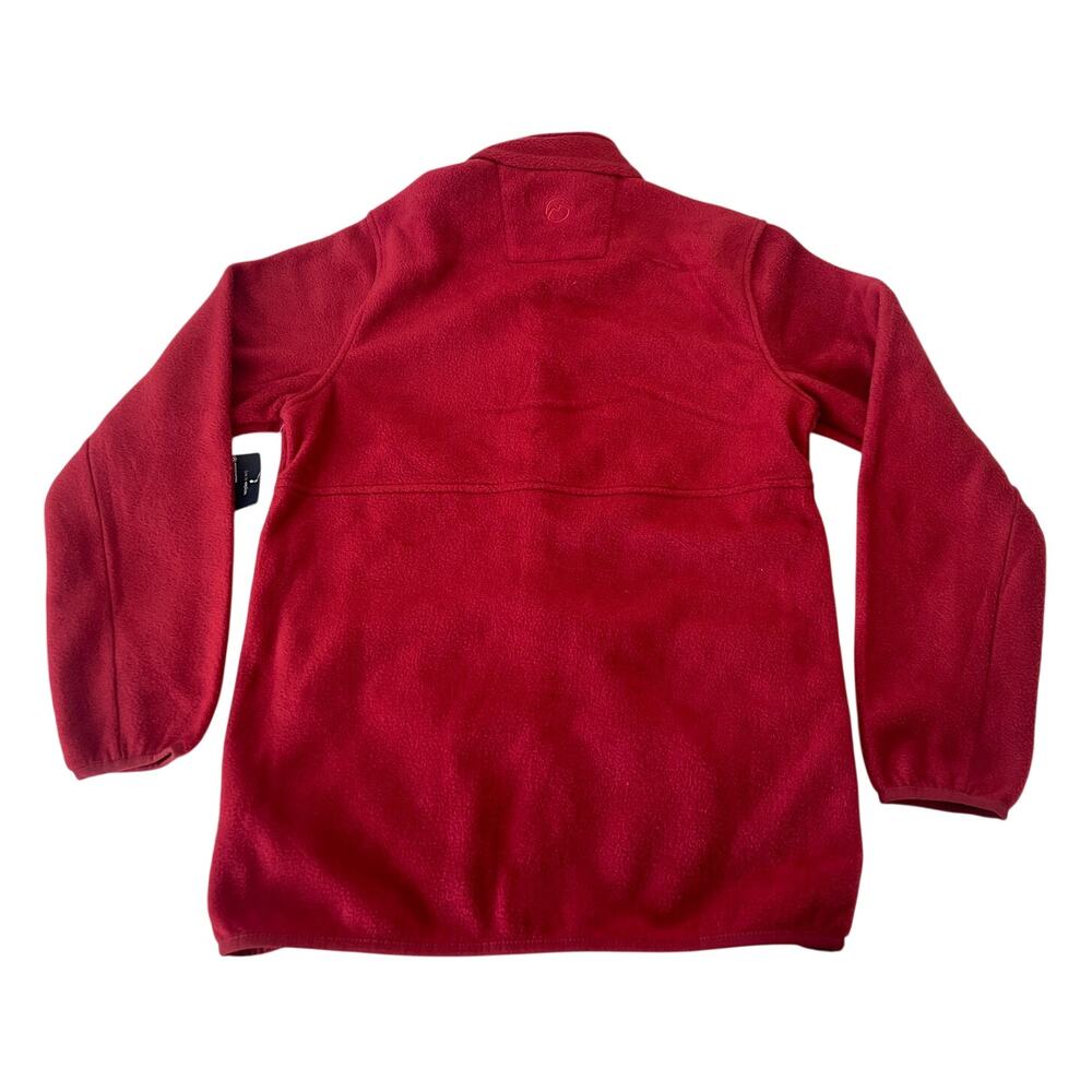 NWT Magellan Outerwear Fleece Full Zip Jacket Red Dahlia Outdoors Mens Small - Picture 7 of 8